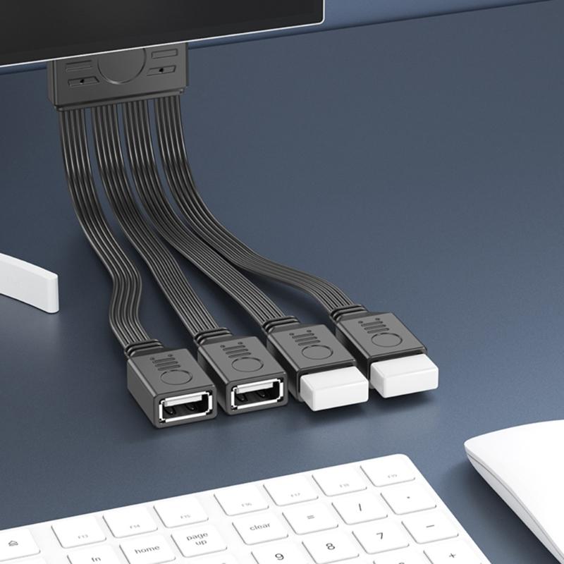 USB C To 4 USB2.0 Splitter Cable For Charging And Data Transfer Compatibles Laptops Tablets And Gaming Consoles