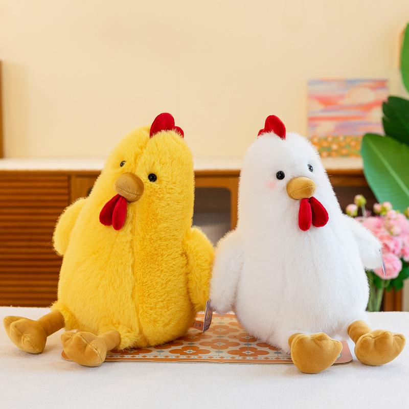 New Cartoon Miller Chicken Plush Toy Doll Soft Cute Simulation Chicken Doll Children's Birthday Gift