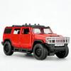 AAZE1 Meiba 1:32 Huma H2 Simulation Alloy Off-road Vehicle Model Sound and Light Pull Back Children's Toy Car Ornament