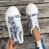 2025 Women Sneaker New Comfortable Denim Canvas for Shoes Women Fashion Lace-up Flat Sneakers Women Ladies Casual Platform Shoes