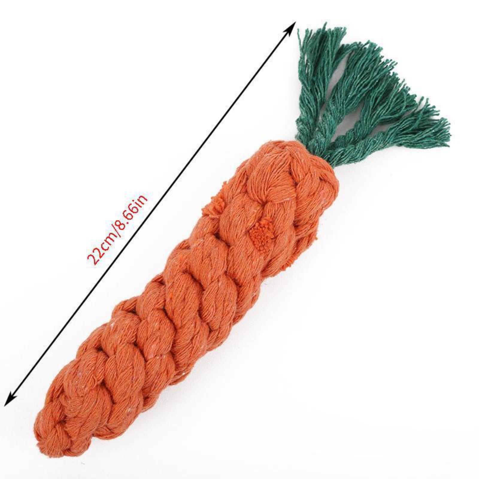 

Durable Plush Dog Toy Carrot Shape Chew Toy for Dogs and Cats Pet Interactive Toy Soft Squeaky Plush Material Safe for Pets One Size белый