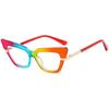 2025 Cross Cat Eye Glasses: Anti-Blue Light European & American Frames, Internet Celebrity Style, Bare Face Optical Design