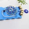 Retro Devil's Eye Blue Wind Chimes Lucky Charm Antique Style Garden Yard Decoration Blue Hanging Ornament Car Hanging Ornament