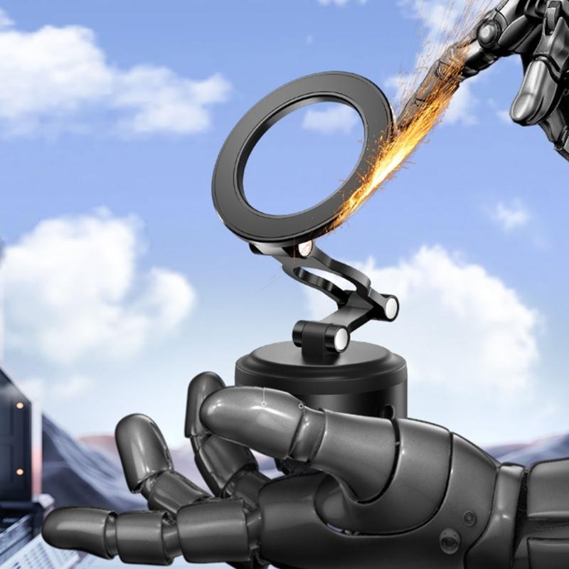 Vehicle Phone Mount Bracket Holder Vacuum Suction with Vacuum Attachment 360 Degree Rotation for Safe Driving Experience