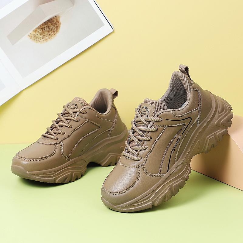 Fashion Autumn Casual Comfortable Sports Shoes Inner Heeled Shoes Thick Bottom Anti Slip Fashionable Versatile Shoes 2025