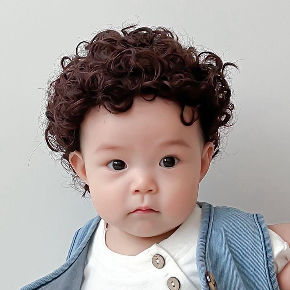 

Fluffy Baby Hair Wig Synthetic Newborn Headwear Fashion Infant Hairpiece Toddler M