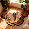 Creative Butterfly Imitation Cashmere Non-Slip Rug for Bathroom, Bedroom, Cloakroom, or Sofa.