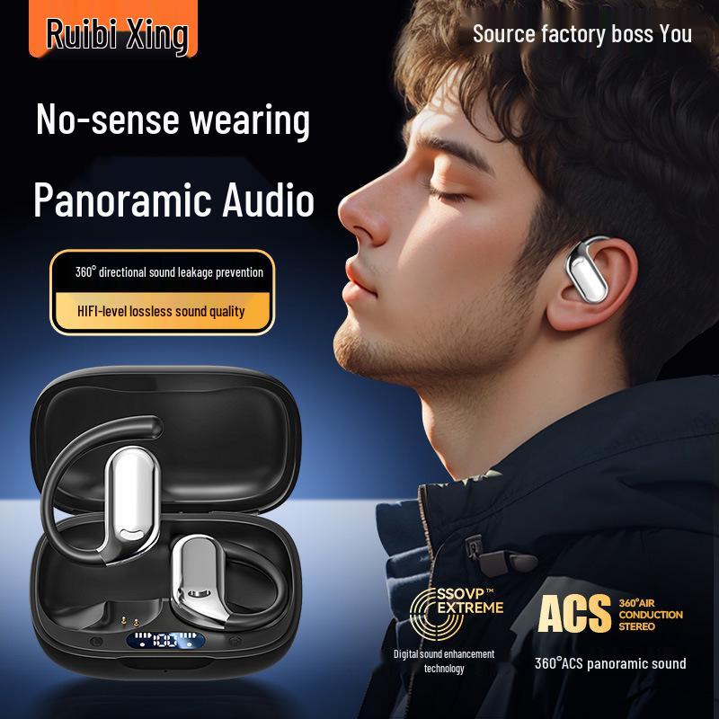 M74 Over-Ear Bluetooth Earbuds: HIFI Sound, Noise Cancelling, Long Battery Life for Running/Sports.
