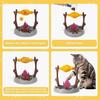 Cat Treat-Dispensing Slow Puzzle Feeder Bowls,Unique Rotatable Roast and Flame,Cognitive Training Game,Enrichment Interactive Stimulation Toys for Ind