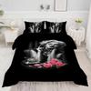 Sexy Woman 2Pcs Soft Breathable Duvet Cover Set, 3D Printed Bedding Set, Womanduvet Cover Pillowcases For Girl Boy Gift Single