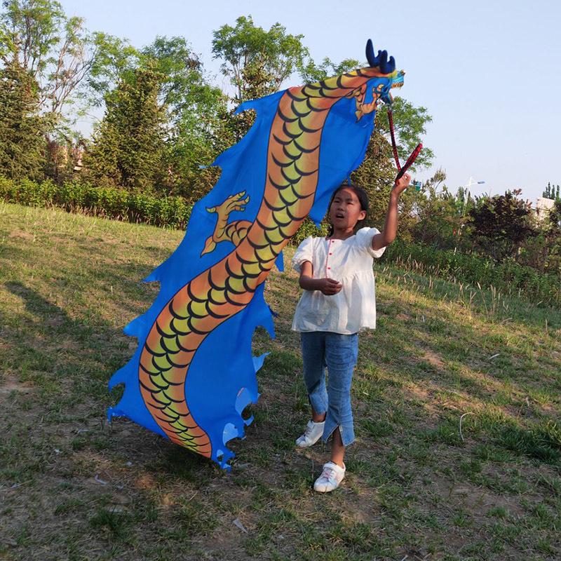 Colorful Children's Fitness Dance Ribbons - Outdoor Dragon Swing for Fun