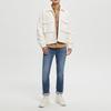 Calvin Klein Solid Color Wool Blend Zip Collar Padded Jacket Men Jackets Off-White J322641-YBI