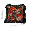 Decorative Floral Seat Cushion Pillow, Detachable for Living Room Use