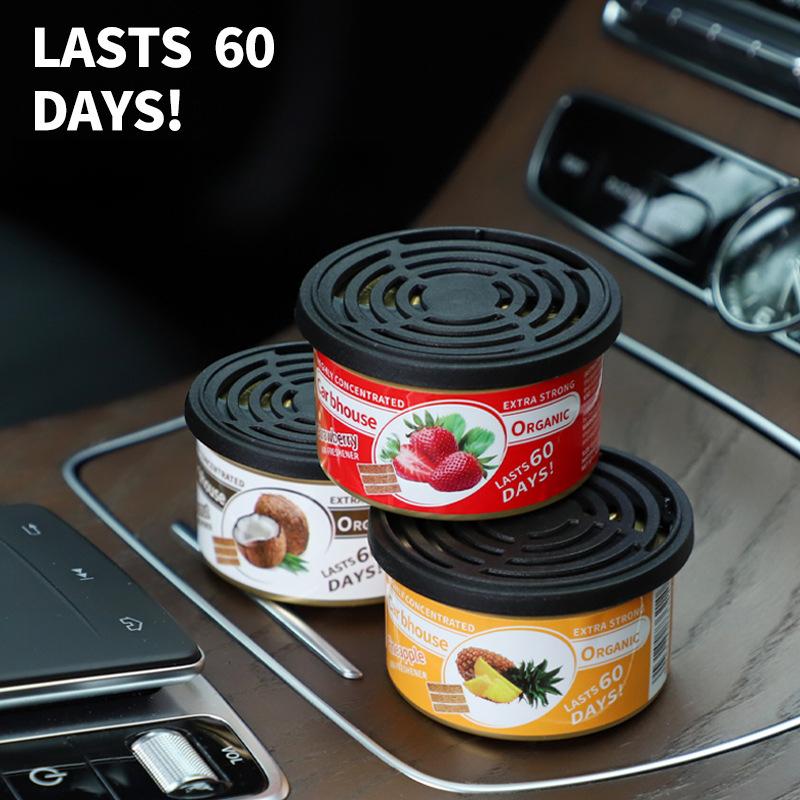 Car Air Freshener Bubble Gum Scent Organic Cans Odor Eliminator Essential Long-Lasting Strong Fragrance For Auto Home Closet