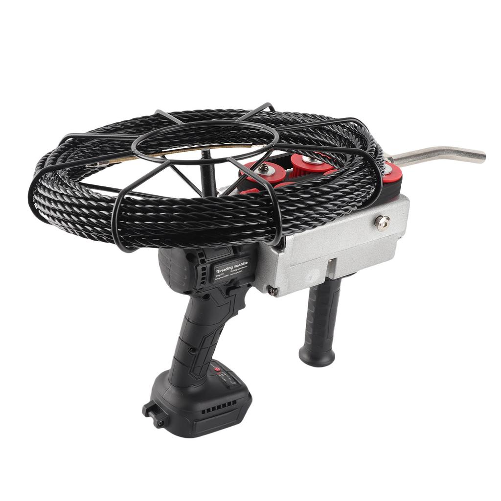 Electric Pipe Threader Brushless Motor Handheld Threading Machine for BL1830 BL1840 BL1850 Battery Interface 15m Wire