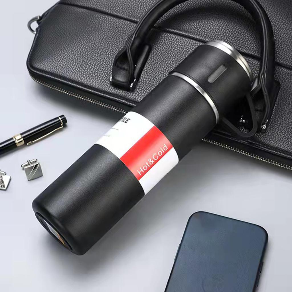 500ml šálek na vodu Nepropustný dvouvrstvý vakuový šálek na kávu z nerezové oceli s velkou kapacitou