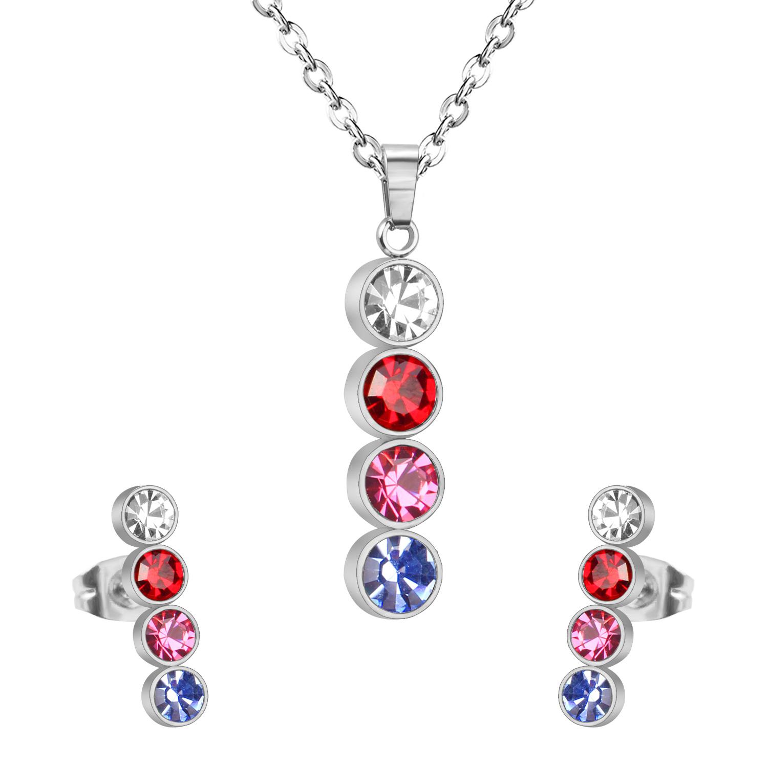 

Квітковий Кубічний Цирконій Рослинний Цирконієвий Набір Підвіска Кольє Сережки Для Жінок Нержавіюча Сталь Модний Цирконій Оптом