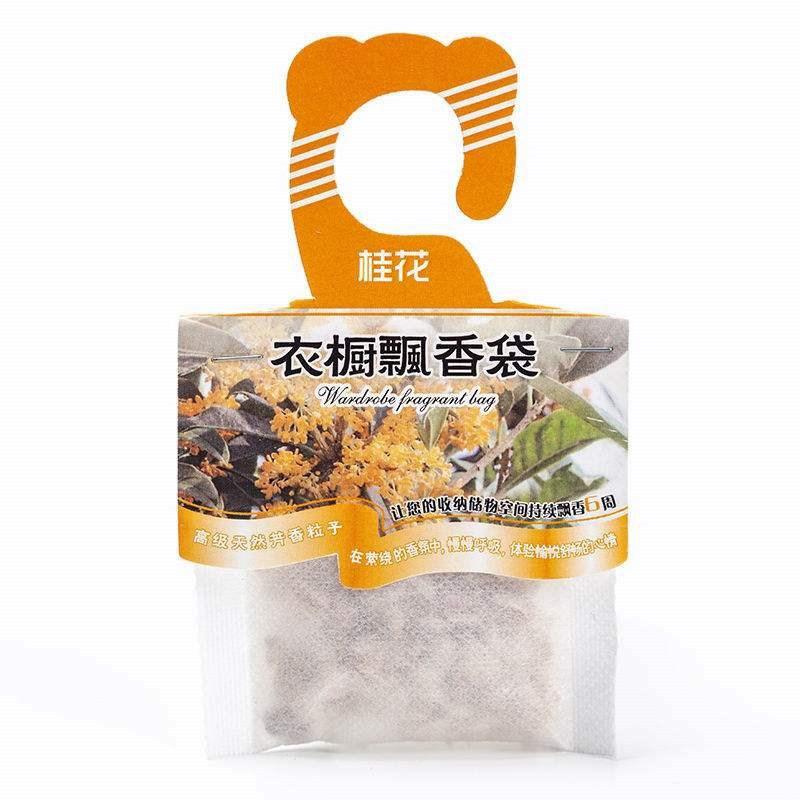

Освіжувачі повітря Натуральні аромати Підвісний мішечок зі спеціями Дезодоруючий паперовий саше для шафи Osmanthus