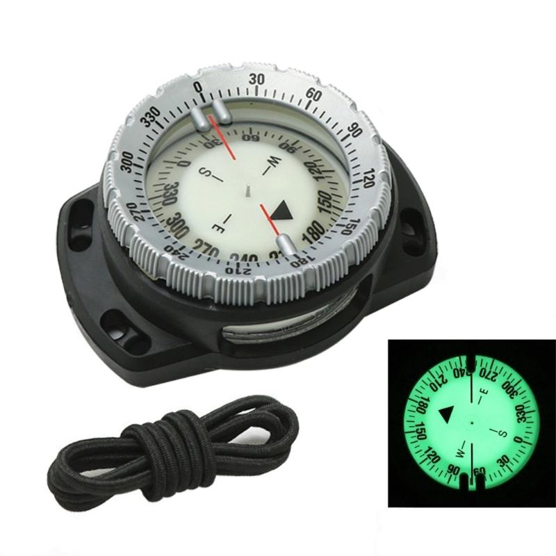 Watertight Diving Compasses Underwater Camping Compasses with Elastics Bracelets Diving Watchband Navigations Compasses