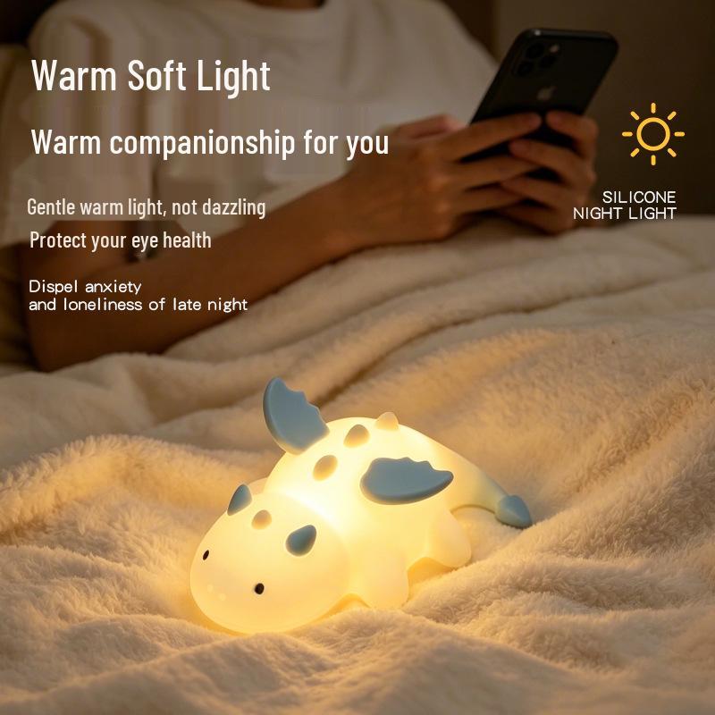 Unicorn Silicone Rechargeable Night Light - Bedside Lamp and Atmosphere Light
