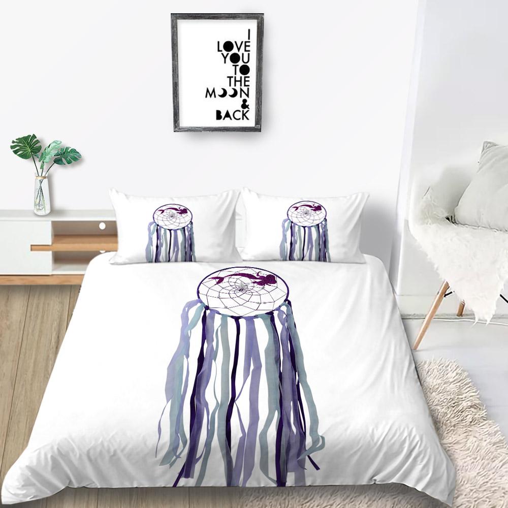 Home Textiles Quilt Cover Set 3D Dreamcatcher Print Bedding Suit Hot Sale Polyester Duvet Covers Home Bedclothes