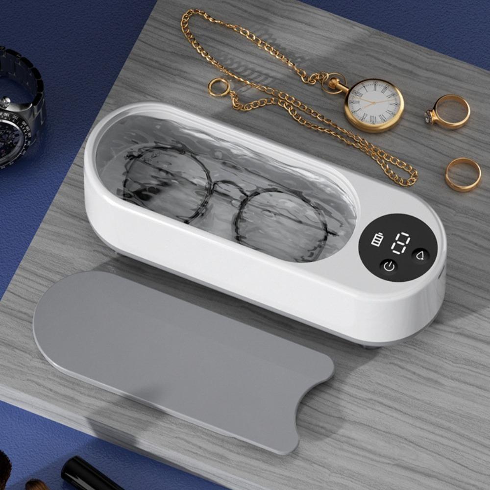1pc High-Frequency Ultrasonic Glasses Cleaner Machine - Wireless Control, Multi-Purpose Cleaning for Eyewear and Accessories