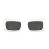 Prada Logo Acetate Rectangular Sunglasses Unisex sunglasses White PRA07S1425S0
