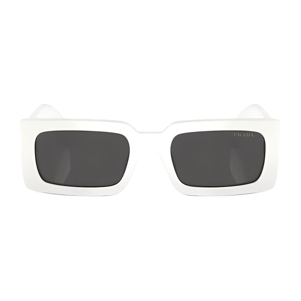 Prada Logo Acetate Rectangular Sunglasses Unisex sunglasses White PRA07S1425S0