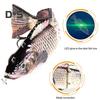 Nălucă de Pescuit Electrică Multi-Articulată de 13.5CM/39.3G/54G cu Flotor Reîncărcabilă USB Luminoasă LED Swimbait Robotic Momeală Artificială Accesorii de Pescuit