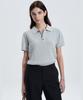 Tienjiti W Cable Polo Washable Knit (Melange Gray) Tnsw6E206G2