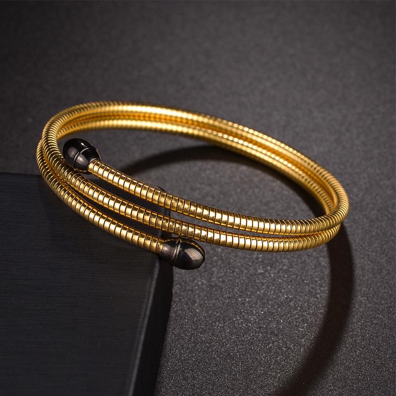 Atoztide New Open Bangle Bracelets for Women Stainless Steel Gold Color Adjustable Star Heart Bracelet Accessories Jewelry Gift