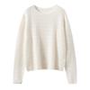 Lekasha Women's Summer Cashmere Hollow Knitwear: Long Sleeve Loose Casual Cover-Up