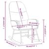 Rocking Chair Black Fabric