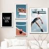 Basketball Court Sports Fitness Poster Wall Art Canvas Painting Scandinavian Fresco Youth Room Stadium Decorative Print Picture
