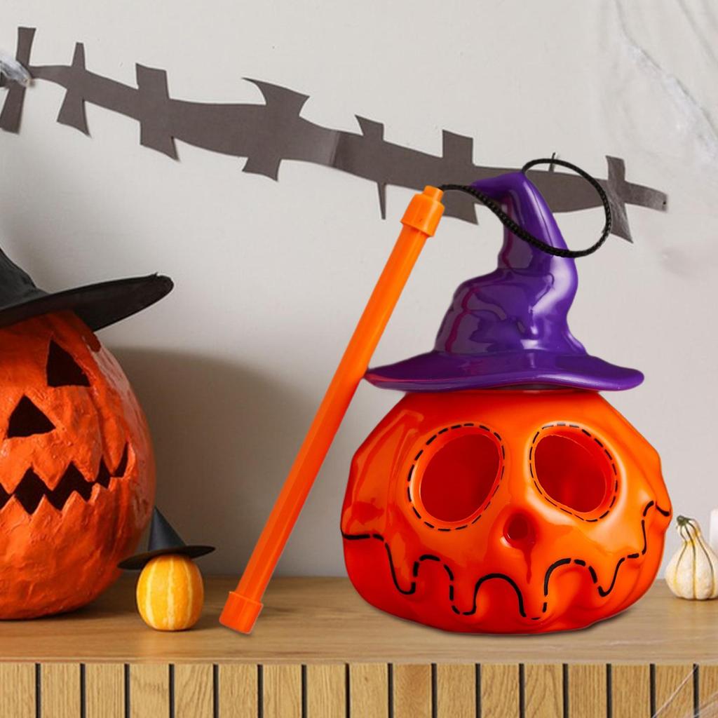 Pumpkin Lantern Decorative Lanterns Skeleton Pumpkin Decor Spooky Lights Photo Props Halloween Decorations For Indoor Garden