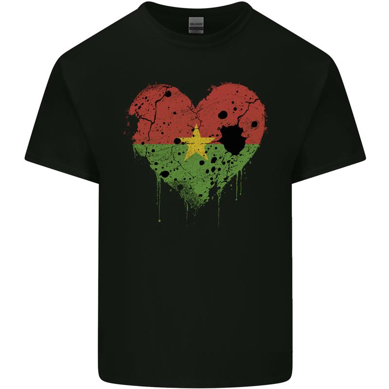 

Love Burkina Faso Flagge Tag Fuball Herren Baumwolle Maglietta T-Shirt - Men s Summer Cotton Graphic Tee S разноцветный