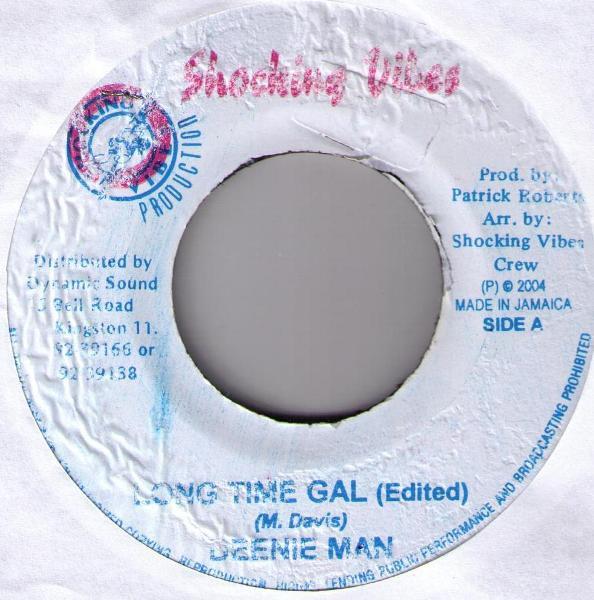 

7-дюймовая пластинка BEENIE MAN - Long Time Gal NONE Shocking Vibes 2004 Ямайка Регги, Ска и Даб Б/У