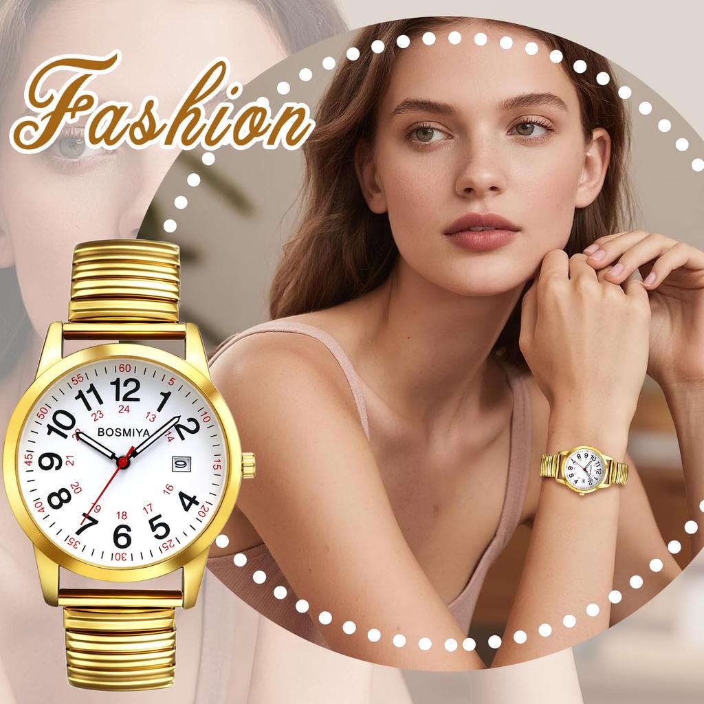 Men's Stainless Steel Watch, Simple and Stylish: Waterproof, Calendar, Analog Quartz Movement, Gold, Silver, Antique Style - Perfect Valentine's Day