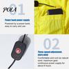 Cooling Coat Jacket USB Fan 3 Speeds Men Long Sleeve Hooded Air Conditioning Clothes Streetwear