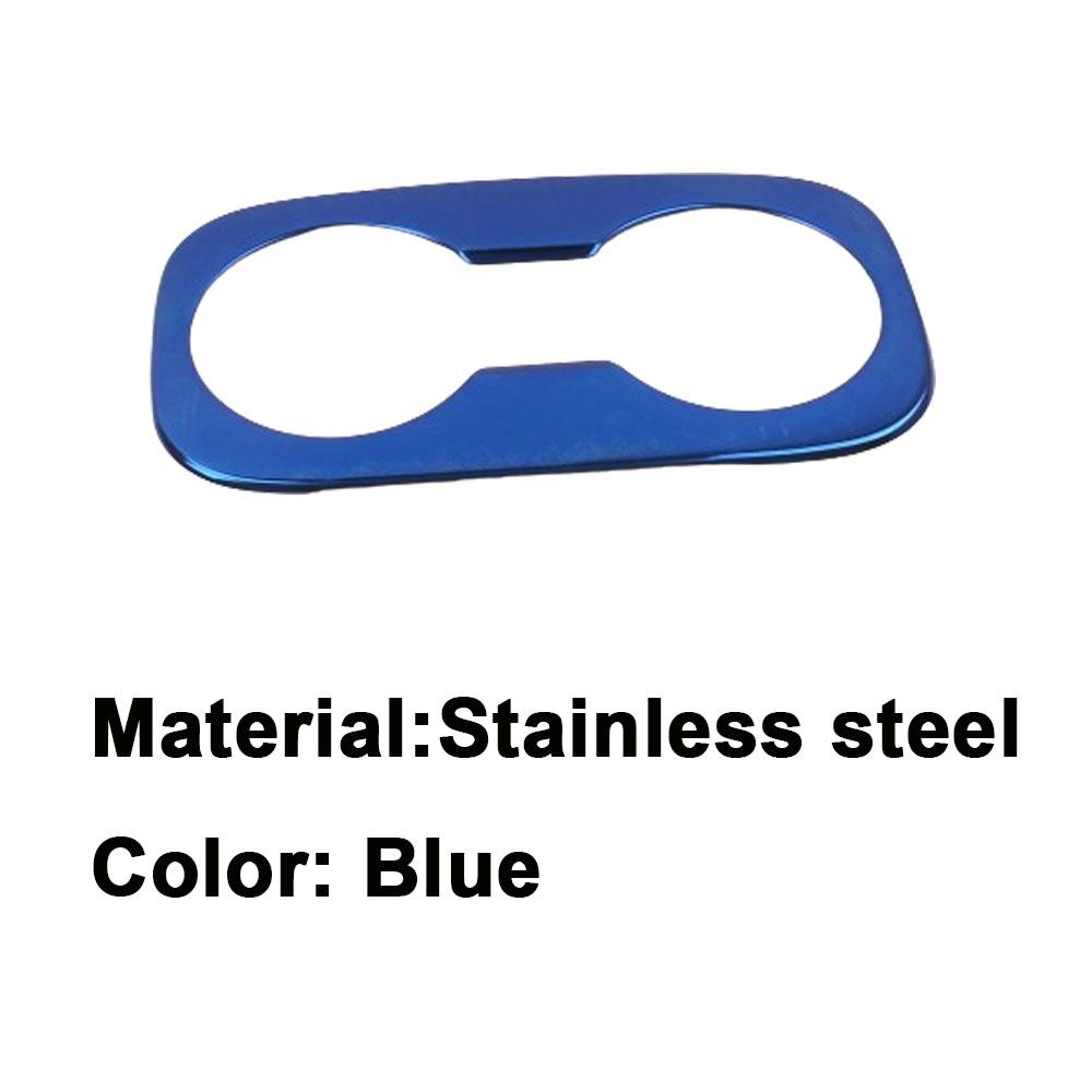 For Chevrolet Cruze Sedan 2017 2018    Rear Cup Holder Trim Frame Decoration Sticker Water Interior Accessories