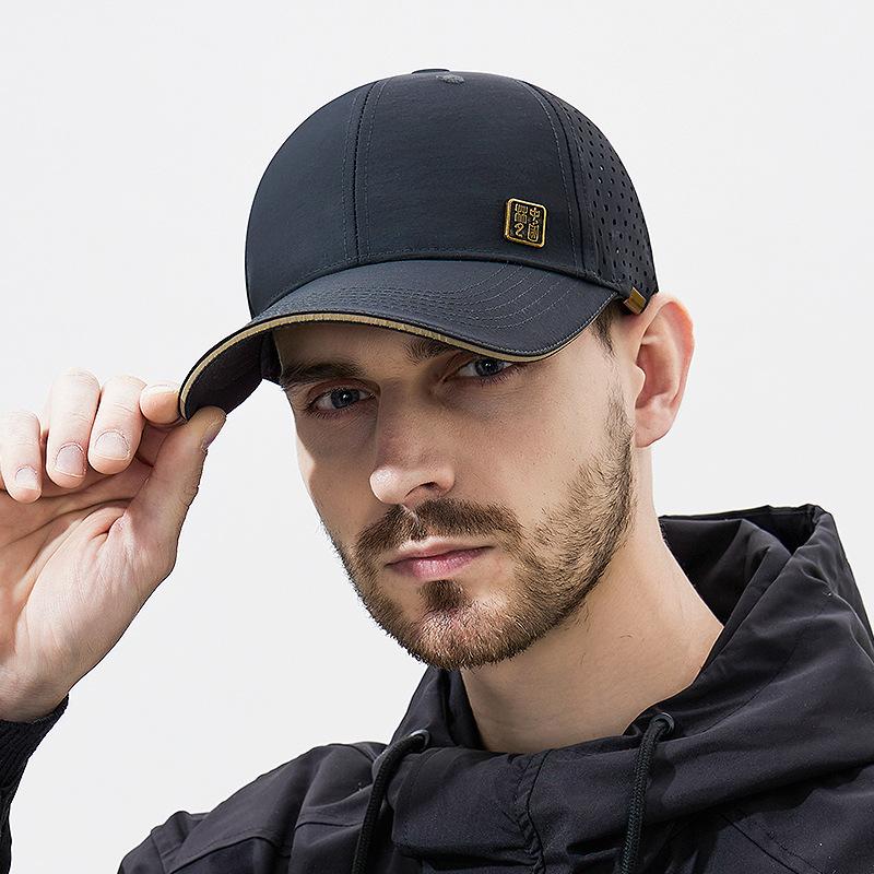 Chinese-style Hard-top Face-showing Quick-drying Hat for Men and Women Sun Protection Breathable Baseball Hat