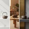 Iron Teapot Handmade Cast Uncoated Kettle for Tea Lovers,