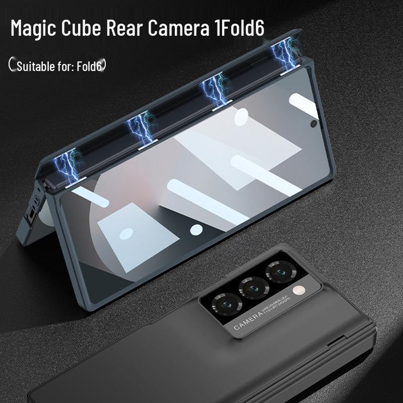 Husă pentru telefon Samsung Z Fold6: Protector de ecran pliabil cu închidere magnetică integrată și acoperire completă a camerei într-un stil minimalist