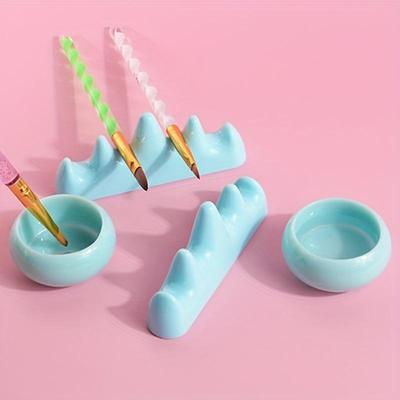 New Nail Art Pen Wash Cup & Holder, Nail Cleaning Cup, Convenient Nail Art Pen Brush Holder, Nail Enhancement Tool