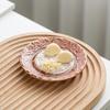 Non-Slip Ceramic Ginger Grater Embossed Texture Colorful Garlic Masher Plate Efficient Round Plate Vegetable Grinding Tool