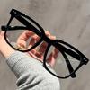 1/2/3 PCS Blue Light Blocking Glasses Fashion Square-framed Glasses Trend Campus Style Clear Black Frame Back To School Dress