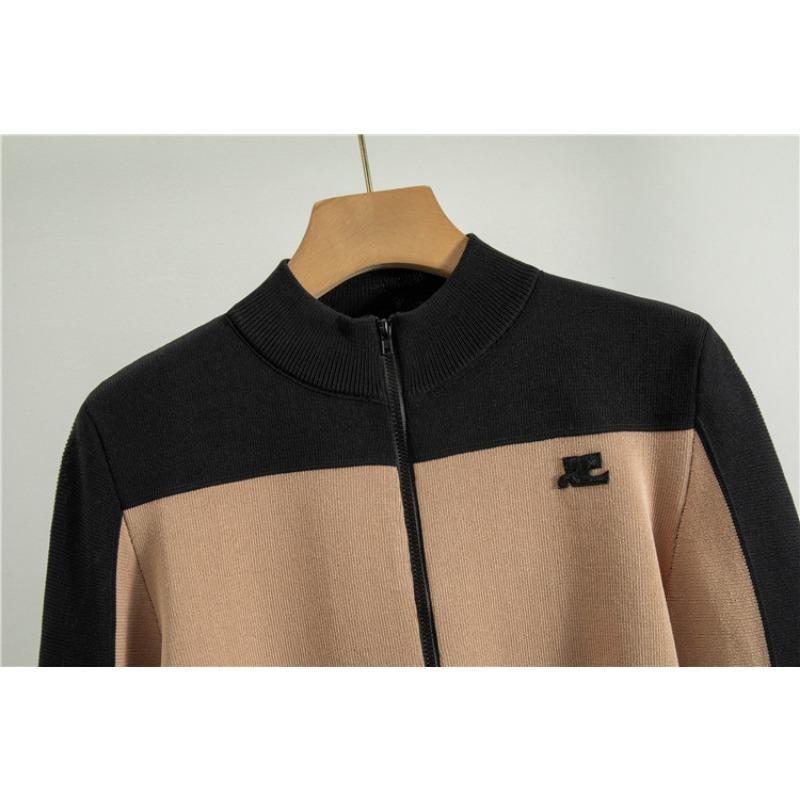 Spring Women's Short Casual Sweater New Knitted Cardigan Wide Leg Pants Two Piece Set