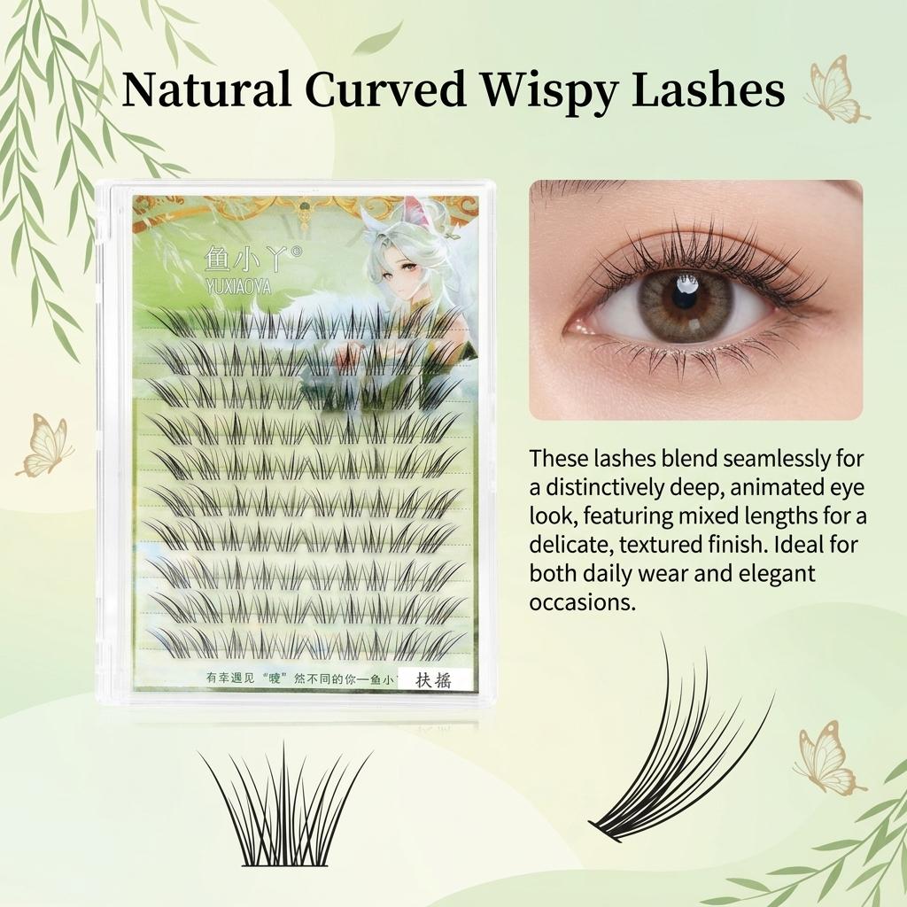 Natural Series False Eyelashes Chinese Style Lightweight Comfortable C