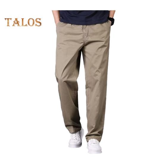 Herre Cargobukser Rette Brede Ben Ensfargede Lommer Knapp Glidelås Glatt Hurtigtørkende Outdoor Streetwear Langbukser