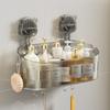 Suction Cup Rack, Bathroom, Toilet, Seamless, No Punching, Light Luxury Cosmetics, Washstand, Wall-mounted Storage Box.